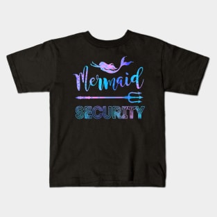 Merman Mermaid Security Kids T-Shirt